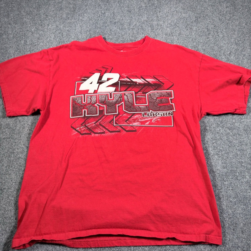 Chase Authentics Kyle Larson NASCAR T-Shirt Mens XL Red 2014 Racing